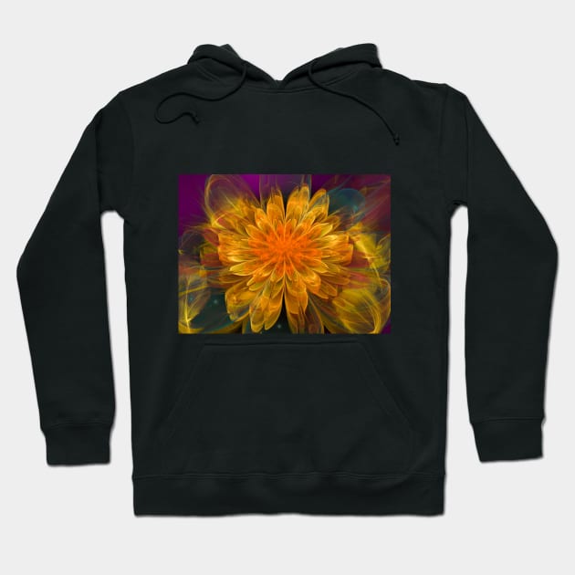 Abstract flower fractal Hoodie by Tanyalovus